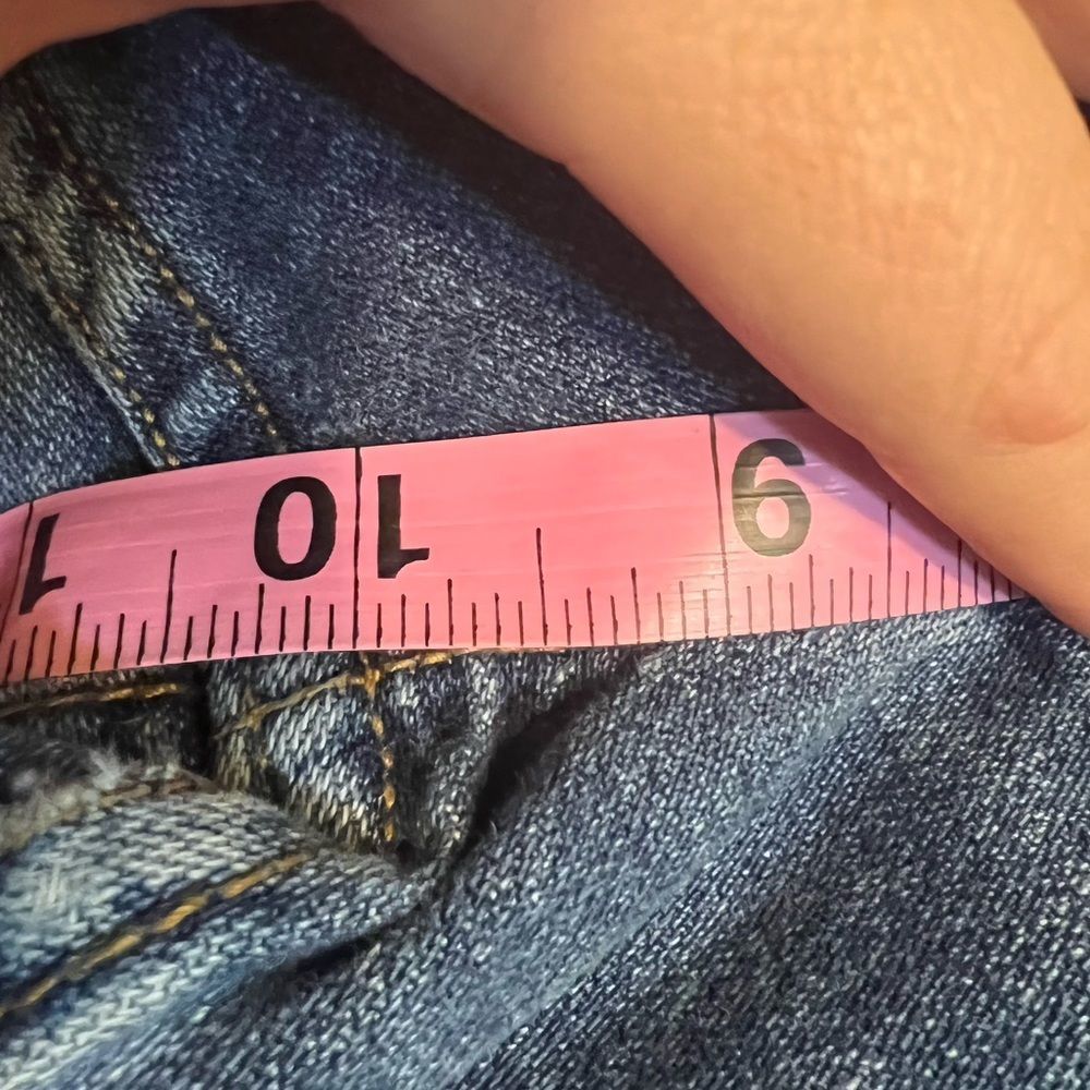 J Crew Button Fly Flare Leg 29.5" Inseam, High Rise Jeans Sz 10 EUC - Picture 9 of 11